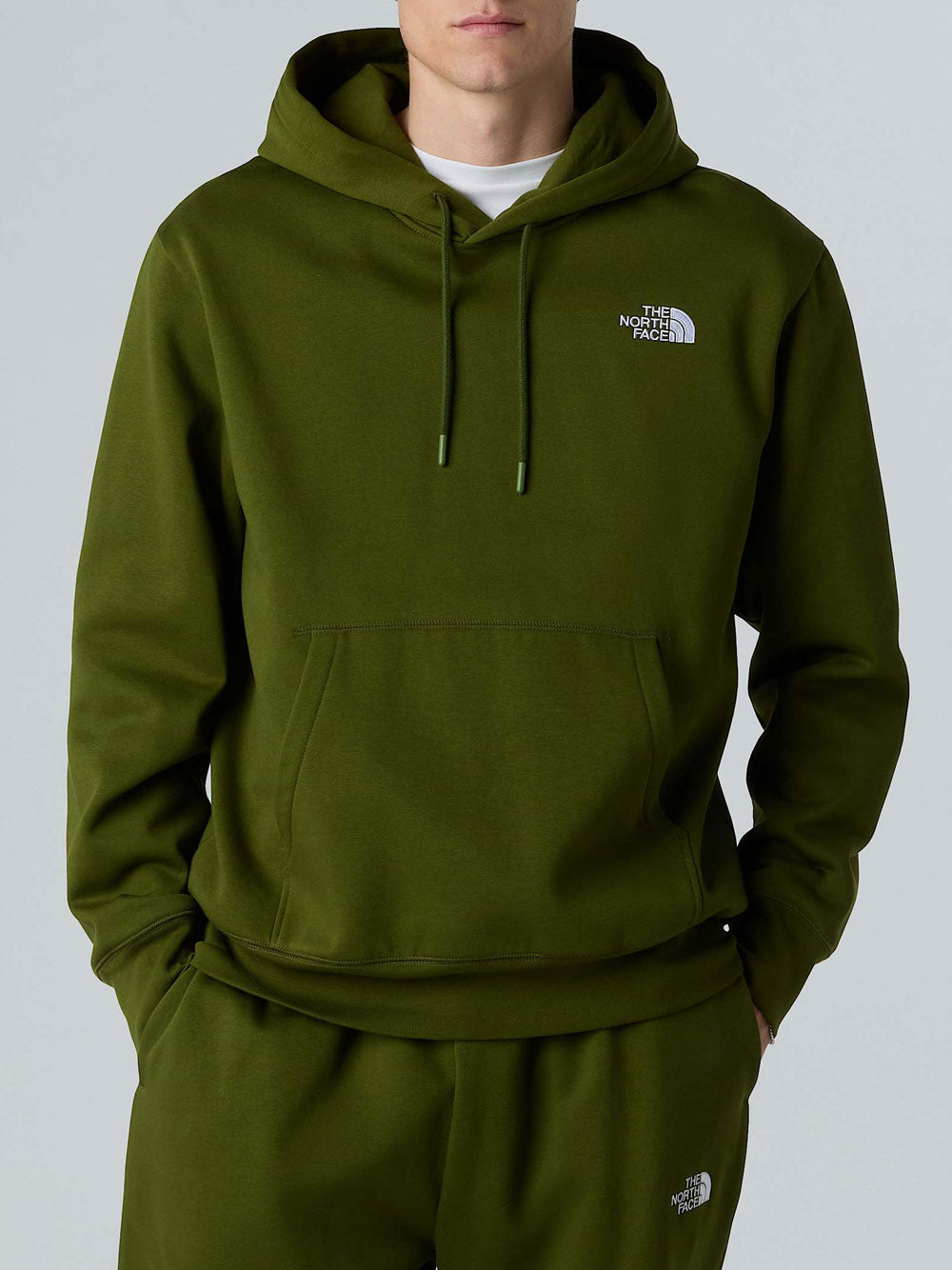 Felpa Cappuccio The North Face Relaxed da Uomo - Verde