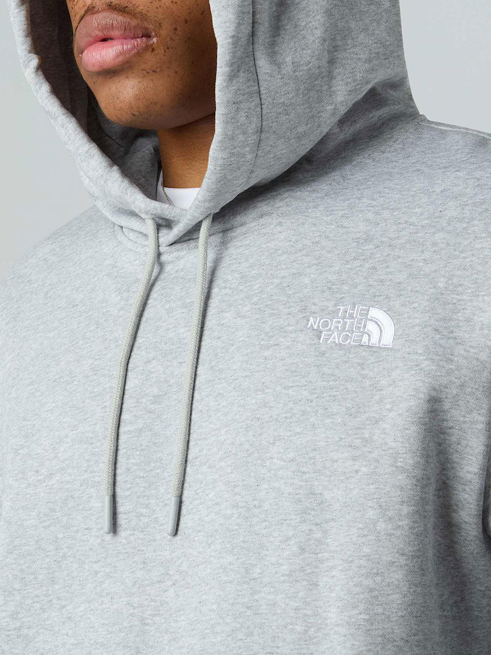 Felpa Cappuccio The North Face Relaxed da Uomo - Grigio