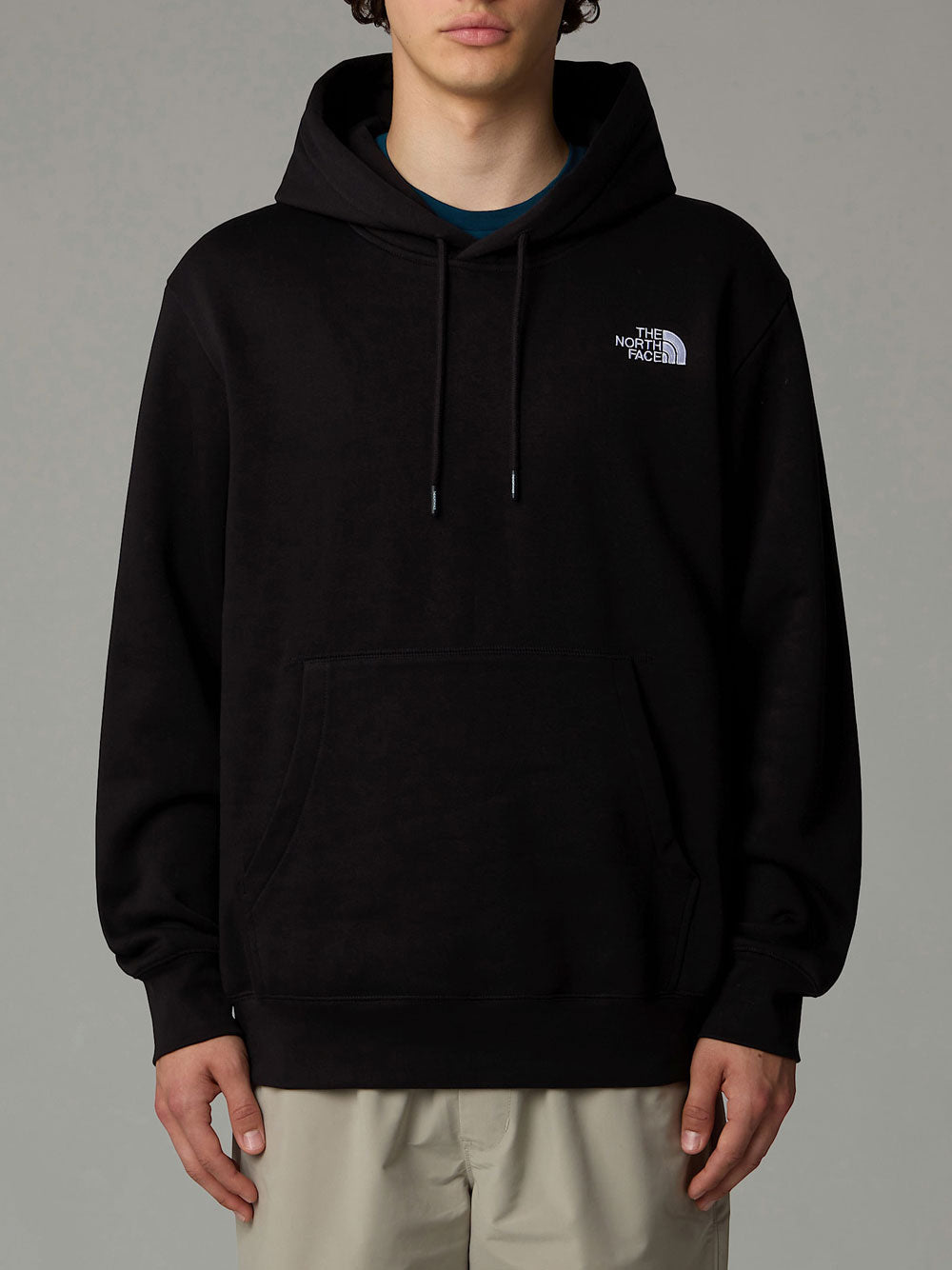 Felpa Cappuccio The North Face Relaxed da Uomo - Nero