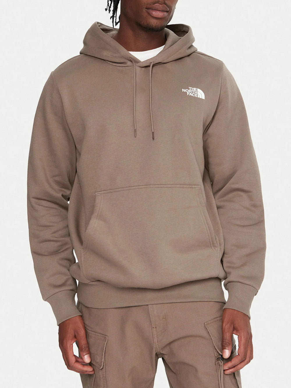 Felpa Cappuccio The North Face da Uomo - Marrone