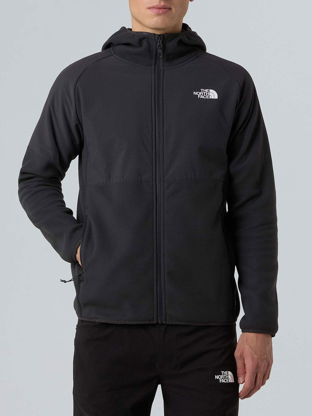 Giubbino The North Face pile Glacier da Uomo - Nero