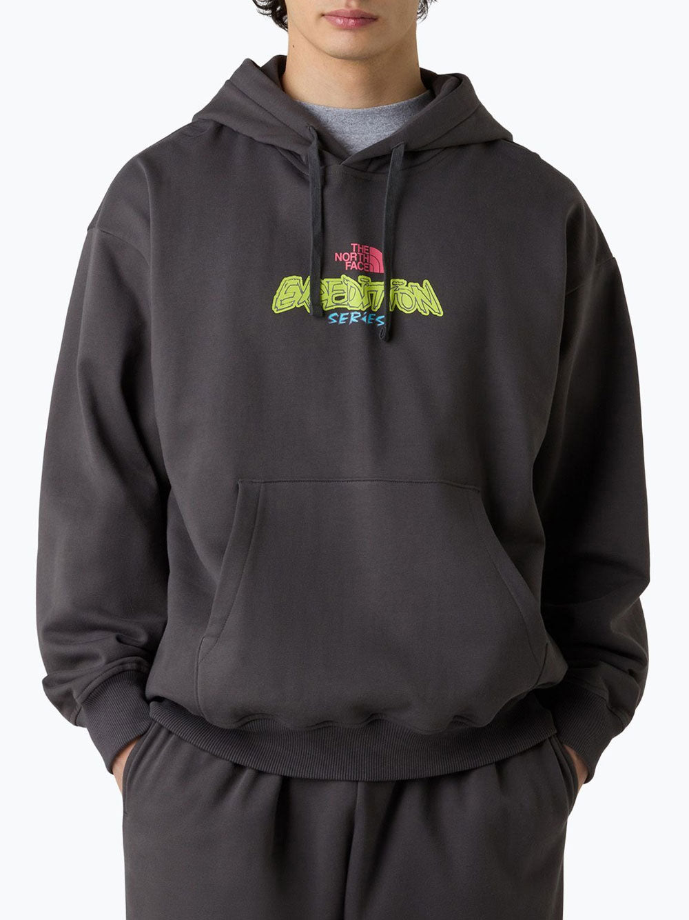 Felpa Cappuccio The North Face da Uomo - Grigio