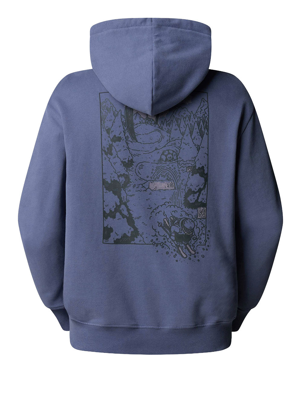 Felpa Cappuccio The North Face Powder Days da Uomo - Viola