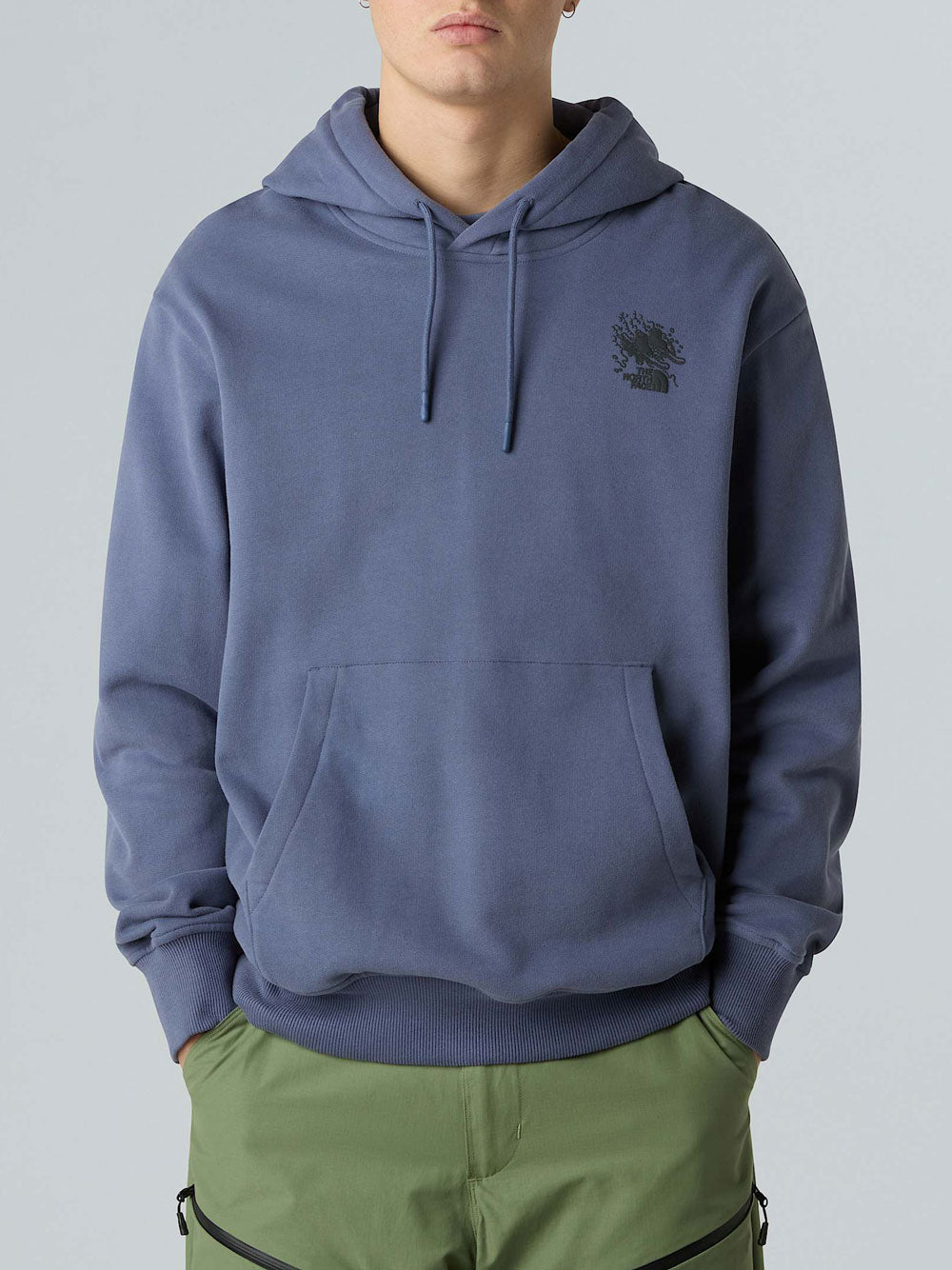 Felpa Cappuccio The North Face Powder Days da Uomo - Viola