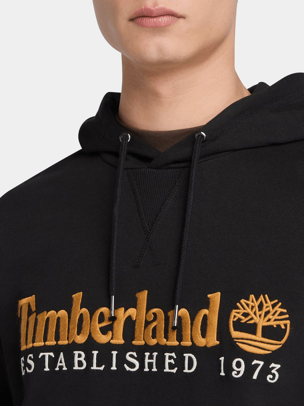 Felpa Cappuccio Timberland da Uomo - Nero