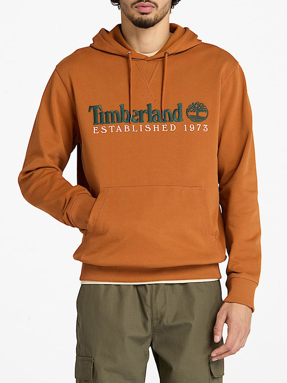 Felpa Cappuccio Timberland da Uomo - Marrone
