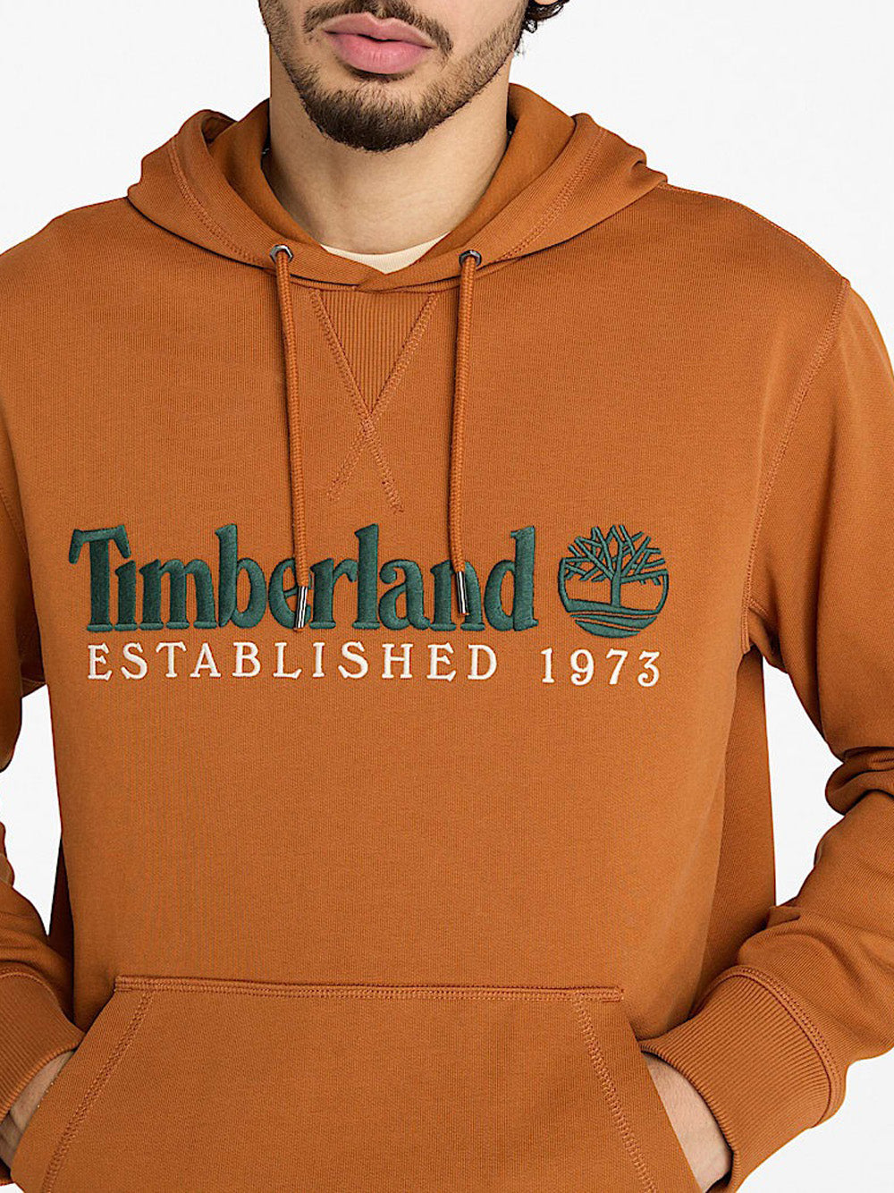 Felpa Cappuccio Timberland da Uomo - Marrone