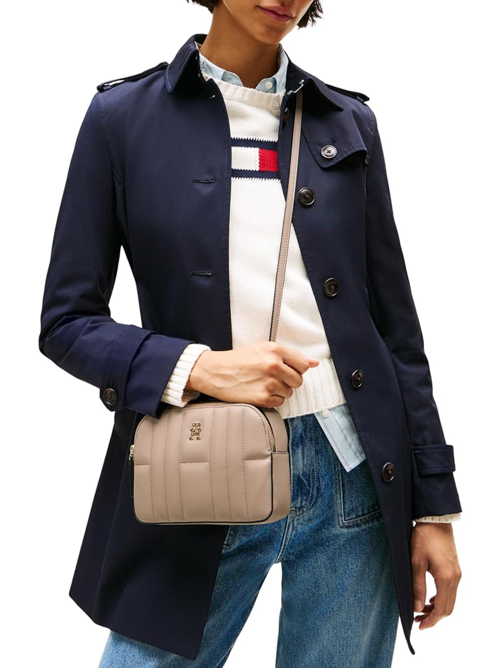 Tommy Hilfiger Borsa Donna Mod. AWOAW17453 AFE Beige