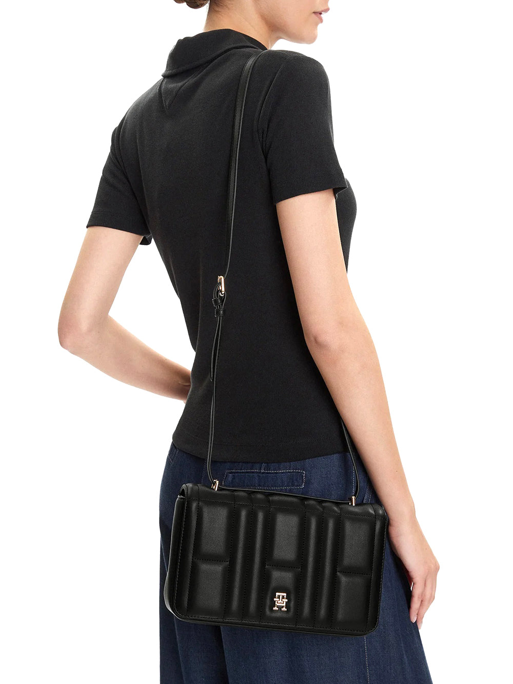 Tommy Hilfiger Borsa Donna Mod. AWOAW17454 BDS Nero