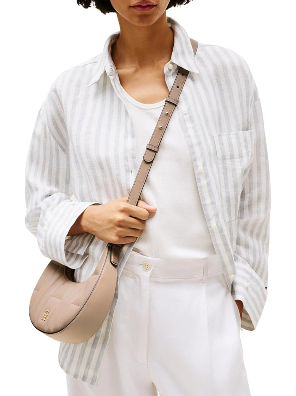Tommy Hilfiger Borsa Donna Mod. AWOAW17635 AFE Beige