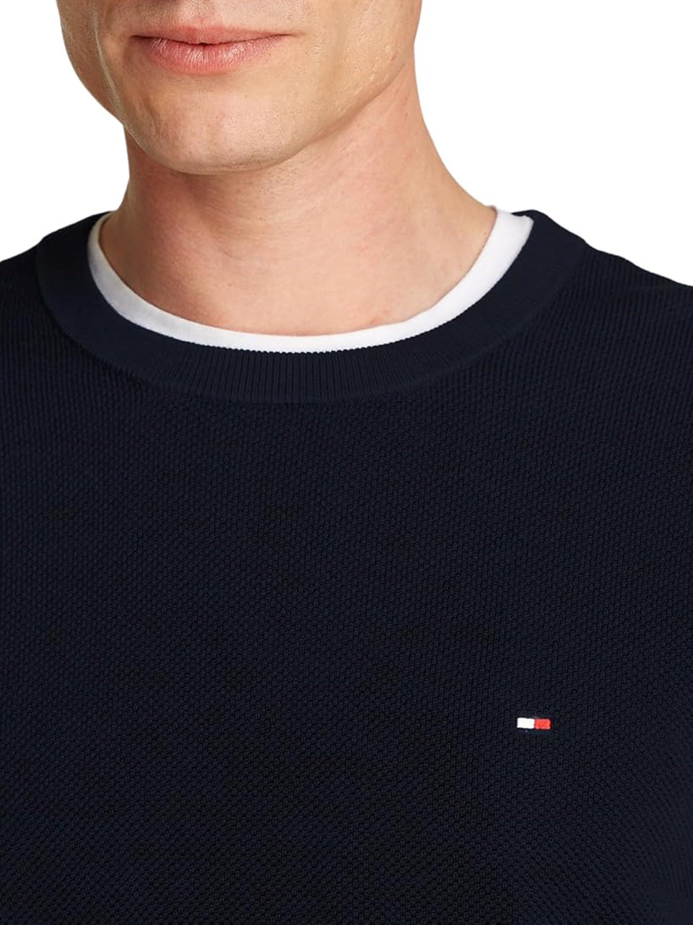 Tommy Hilfiger Pullover Uomo Mod. MW0MW36347 DW5 Blu