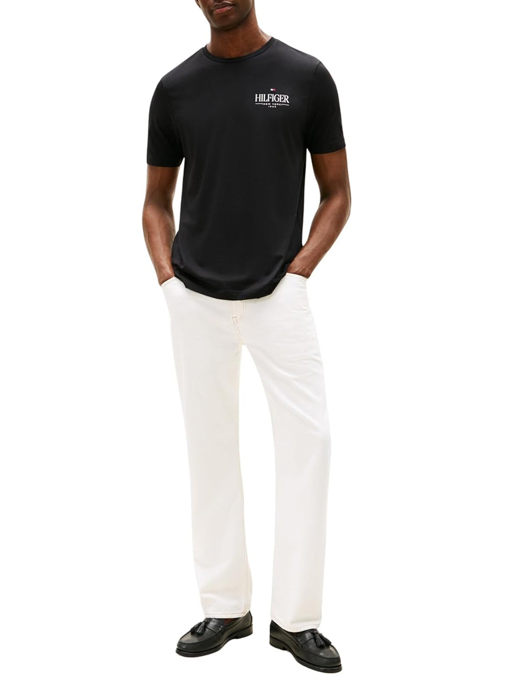 Tommy Hilfiger T-shirt Uomo Mod. MW0MW39355 BDS Black Nero
