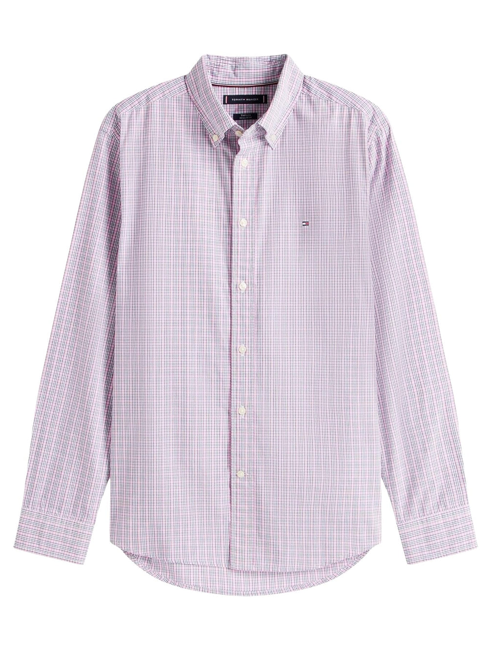 Tommy Hilfiger Camicia Manica Lunga Uomo Mod. MW0MW39459 0PP Rosa