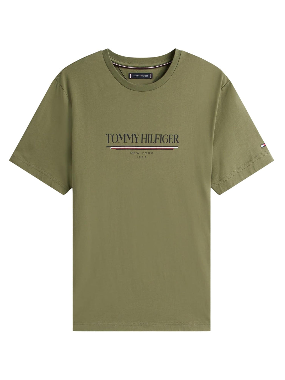 Tommy Hilfiger T-shirt Uomo Mod. MW0MW40324 PLI Militare Verde