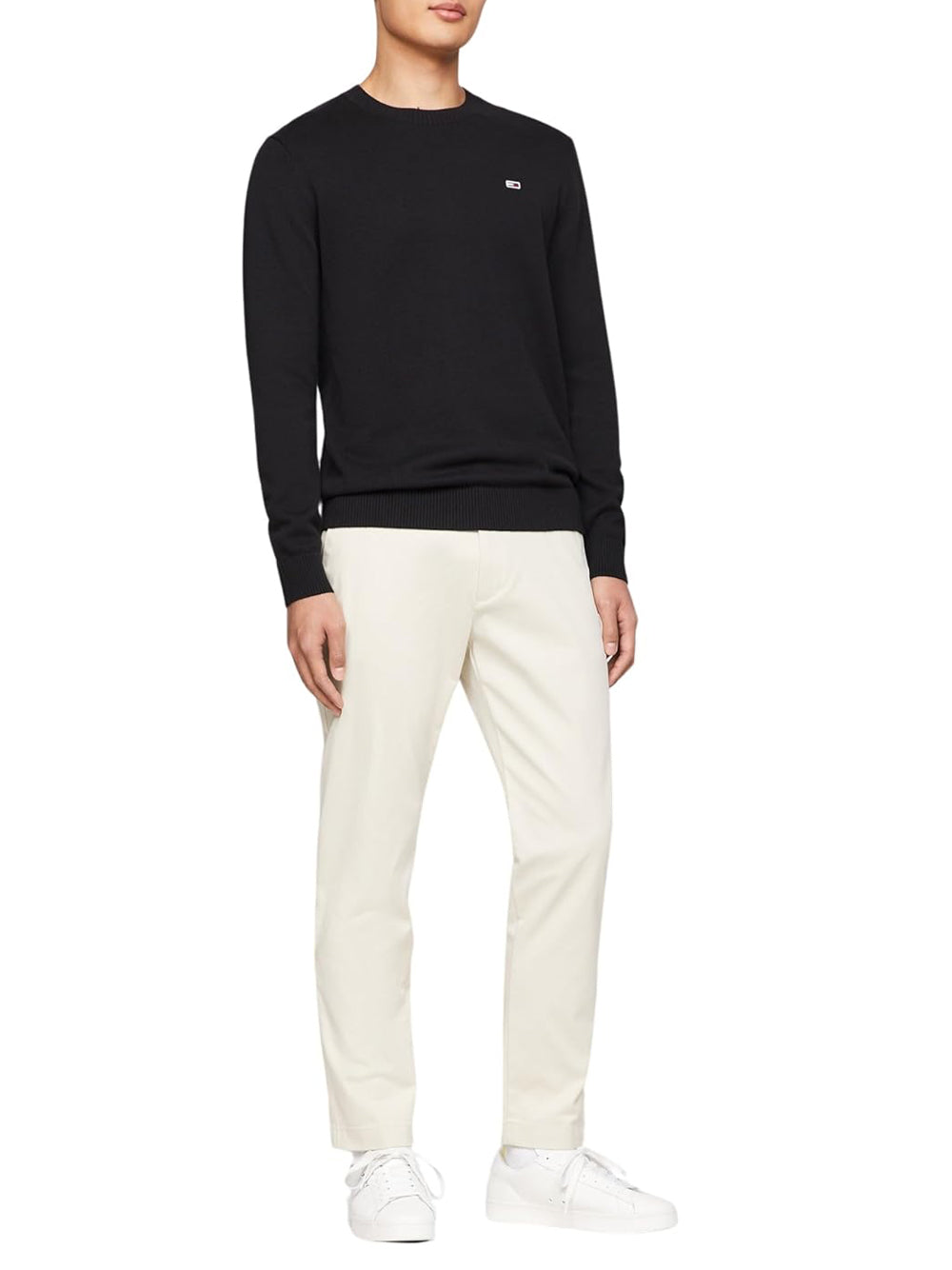 Tommy Hilfiger Tommy Hilfiger Maglione Girocollo Uomo Mod. DM0DM18895 BDS BLACK Nero