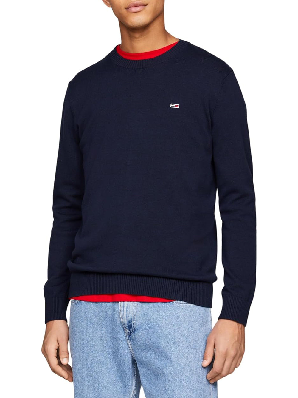 Tommy Hilfiger Tommy Hilfiger Maglione Girocollo Uomo Mod. DM0DM18895 C1G Blu