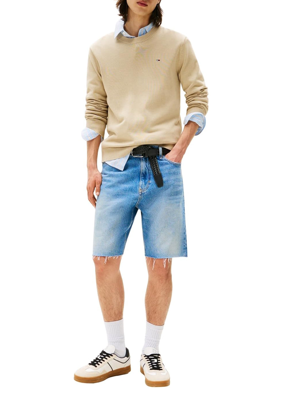 Tommy Hilfiger Tommy Hilfiger Maglione Girocollo Uomo Mod. DM0DM18895 RBV Beige