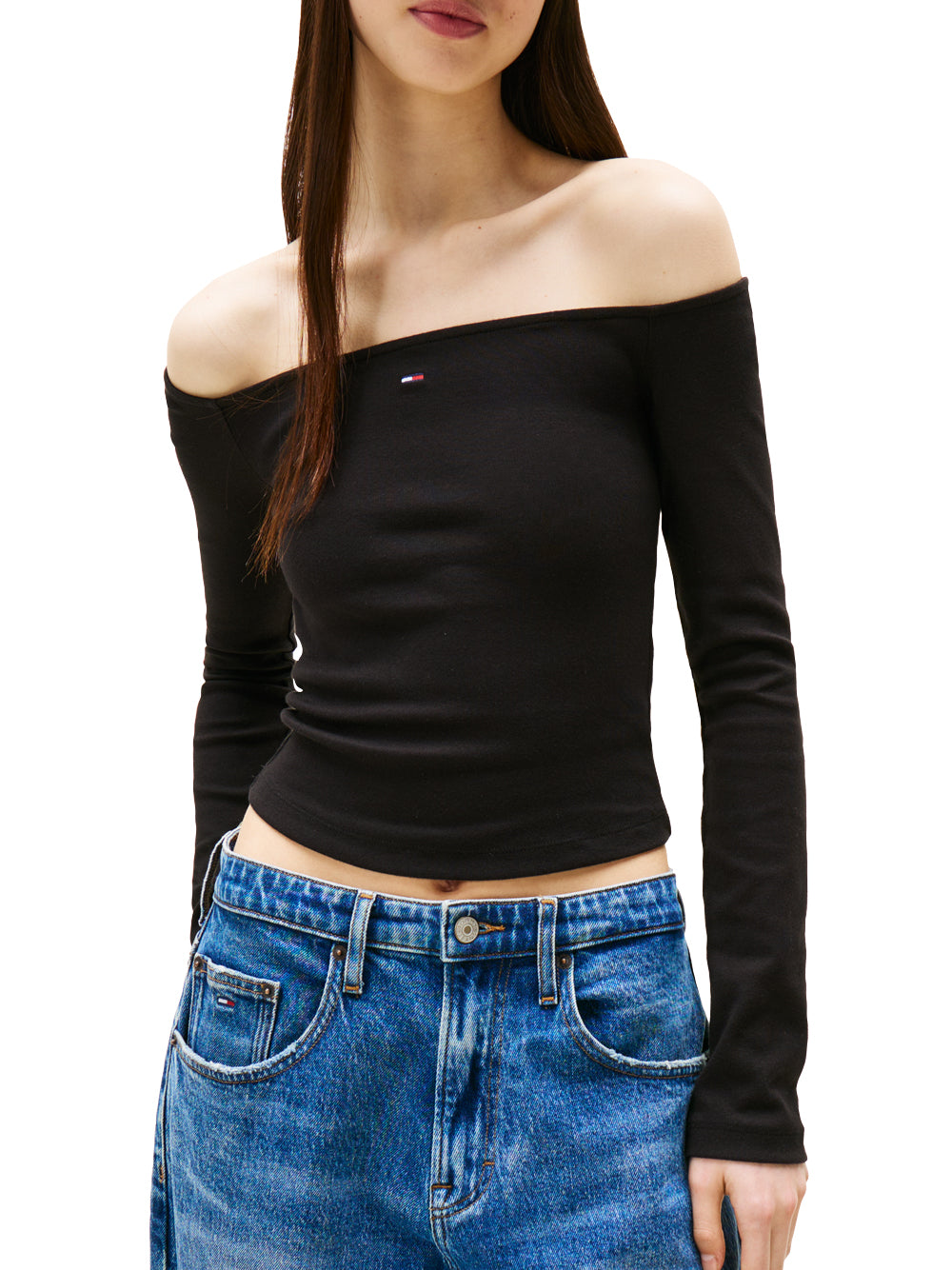 Tommy Hilfiger Tommy Hilfiger T-shirt Donna Mod. DW0DW20919 BDS Nero