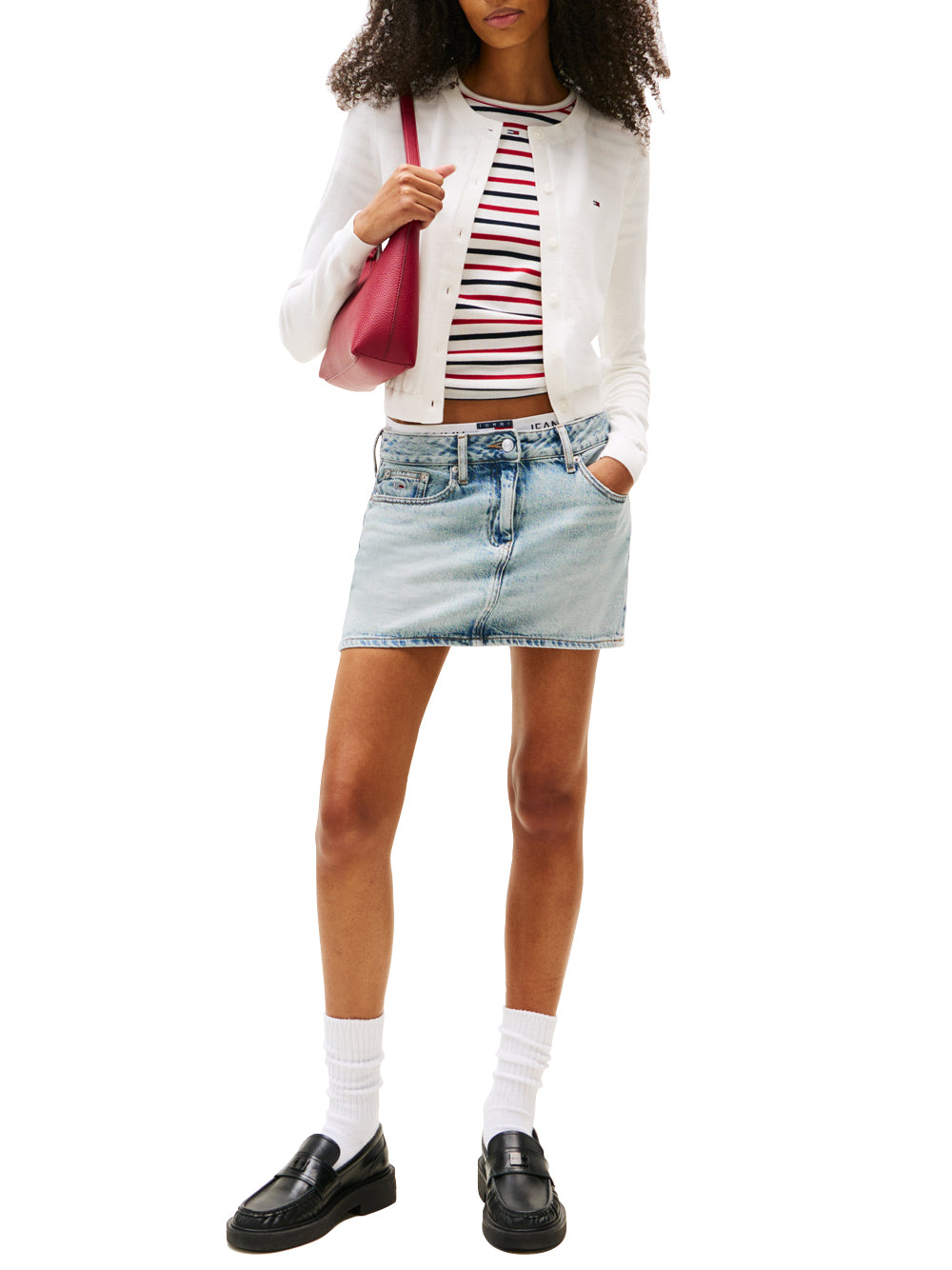 Tommy Hilfiger Tommy Hilfiger Cardigan Donna Mod. DW0DW20976 YBL Bianco