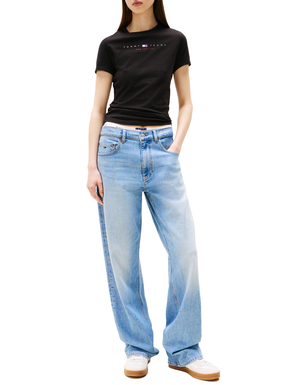 Tommy Hilfiger Tommy Hilfiger T-shirt Donna Mod. DW0DW21422 BDS Nero