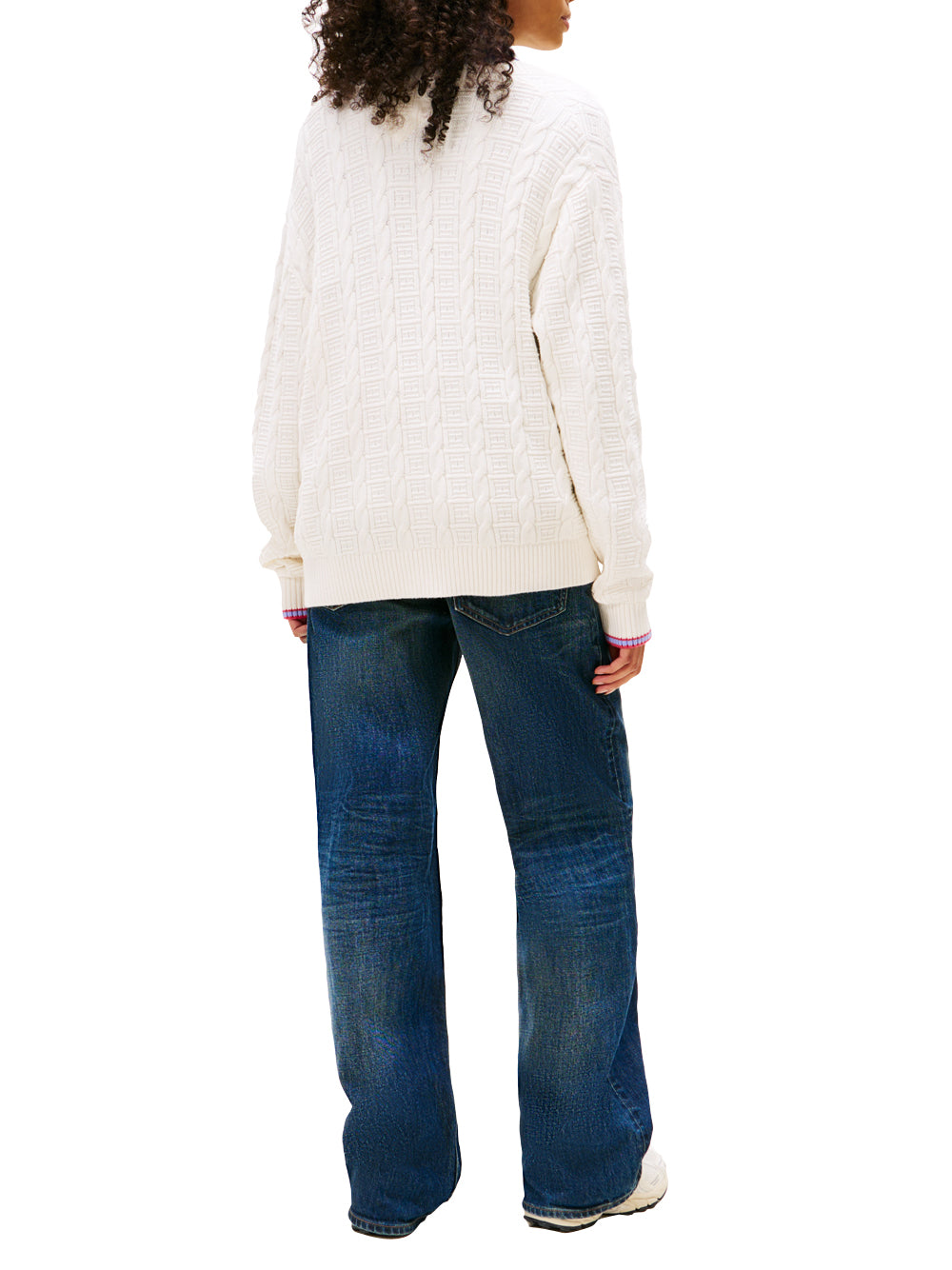 Tommy Hilfiger Tommy Hilfiger Cardigan Donna Mod. DW0DW21681 YBH Panna Avorio