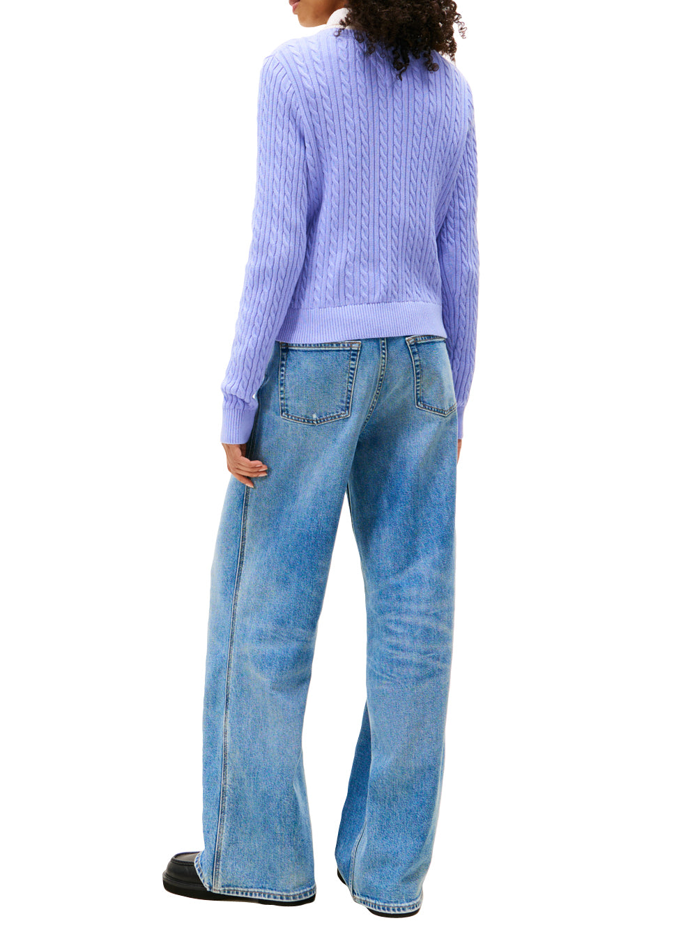 Tommy Hilfiger Tommy Hilfiger Maglia Donna Mod. DW0DW22165 C5Z Celeste Blu