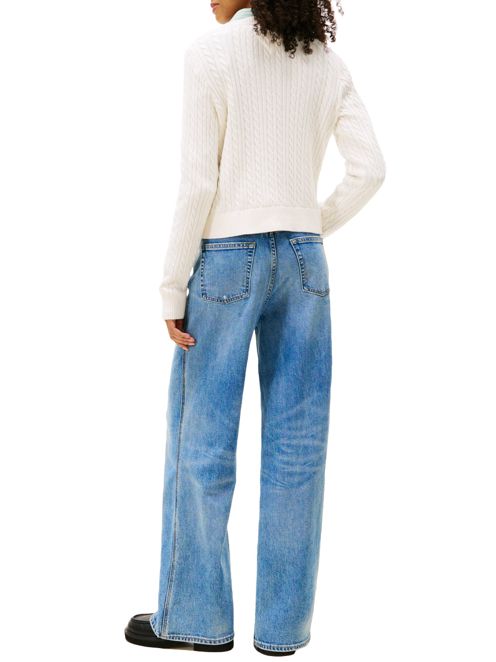 Tommy Hilfiger Tommy Hilfiger Maglia Donna Mod. DW0DW22165 YBH Panna Avorio