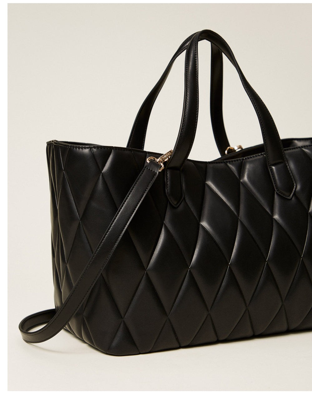 Borsa Shopper Twin Set da Donna - Nero