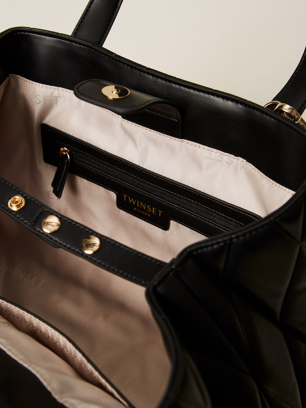 Borsa Shopper Twin Set da Donna - Nero