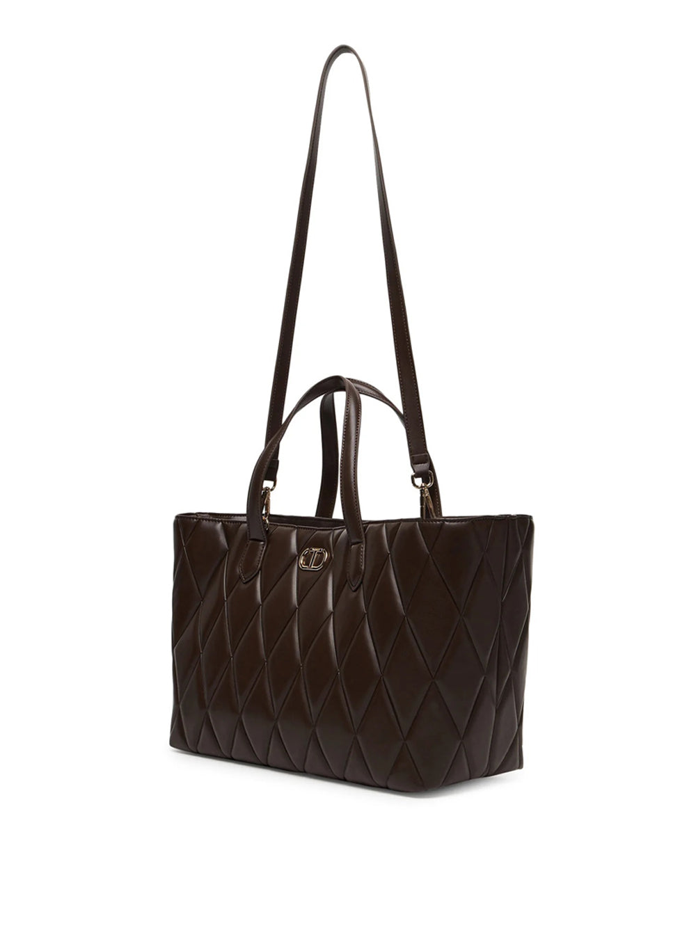 Borsa Shopper Twin Set da Donna - Marrone