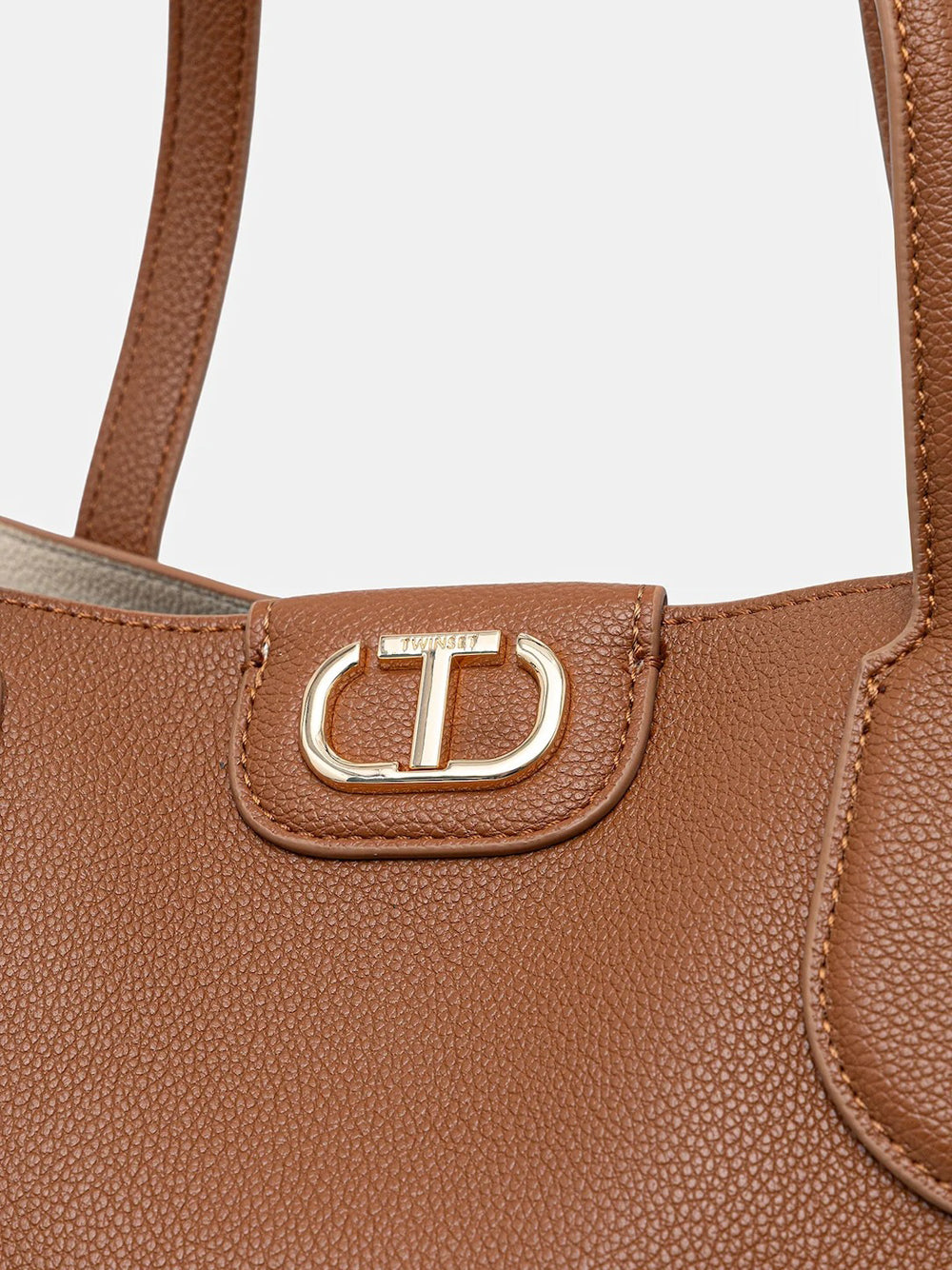 Borsa Shopper Twin Set da Donna - Marrone