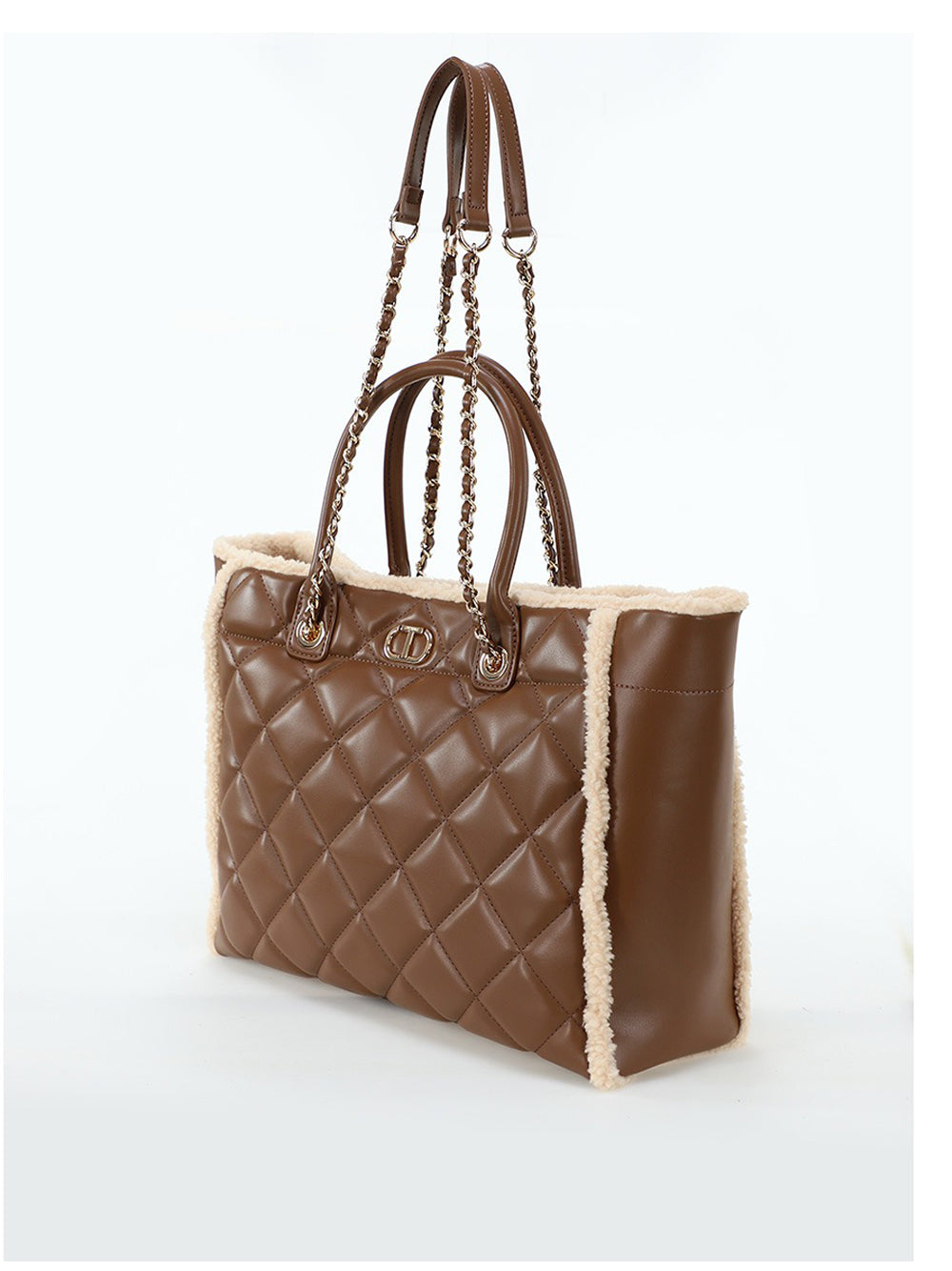 Borsa Shopper Twin Set da Donna - Marrone