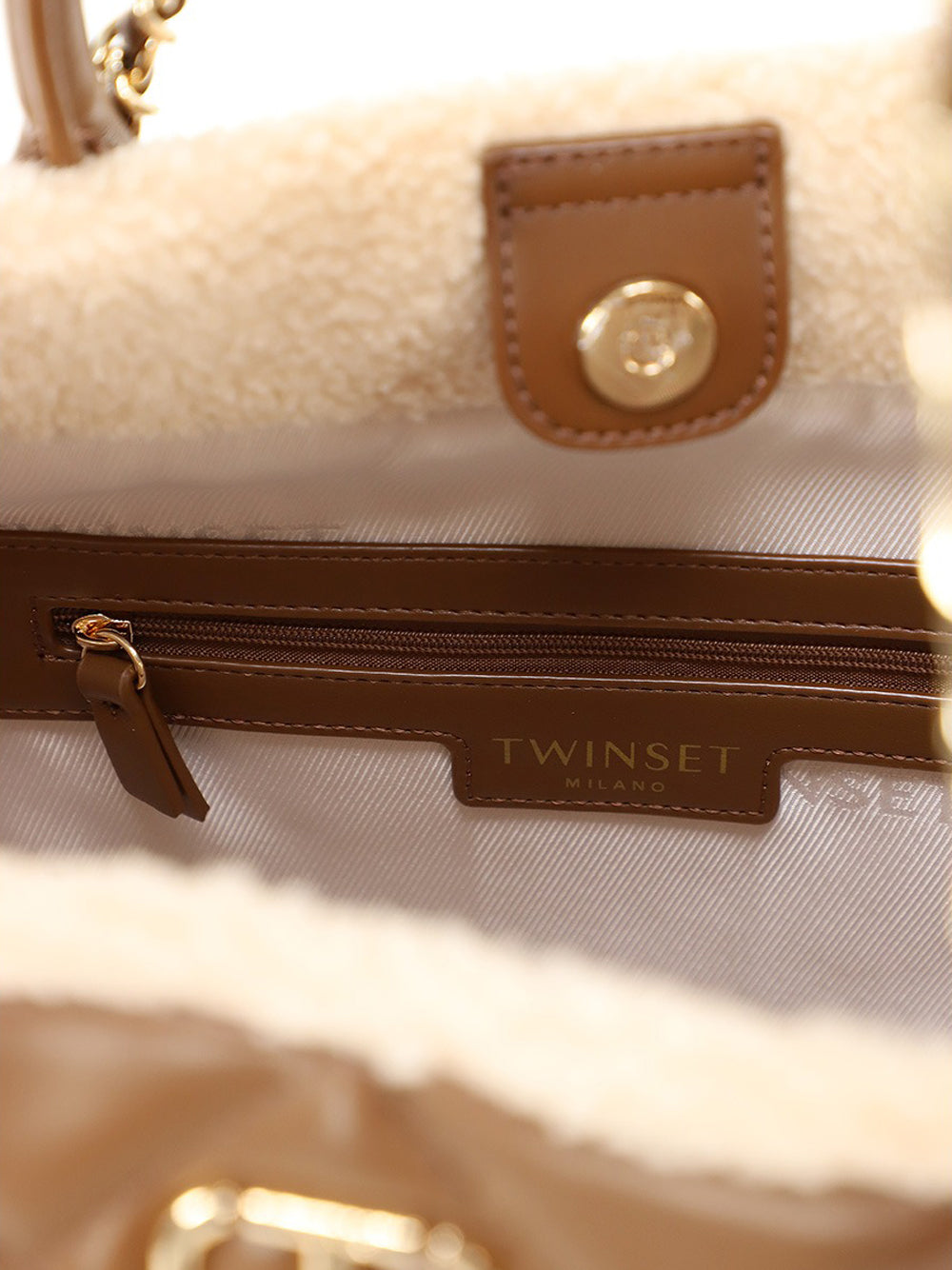 Borsa Shopper Twin Set da Donna - Marrone