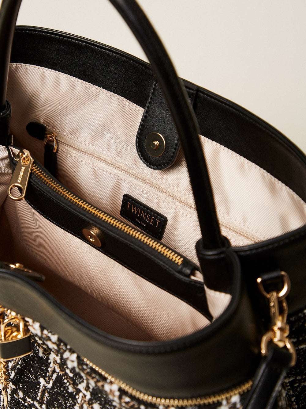 Borsa Shopper Twin Set da Donna - Nero
