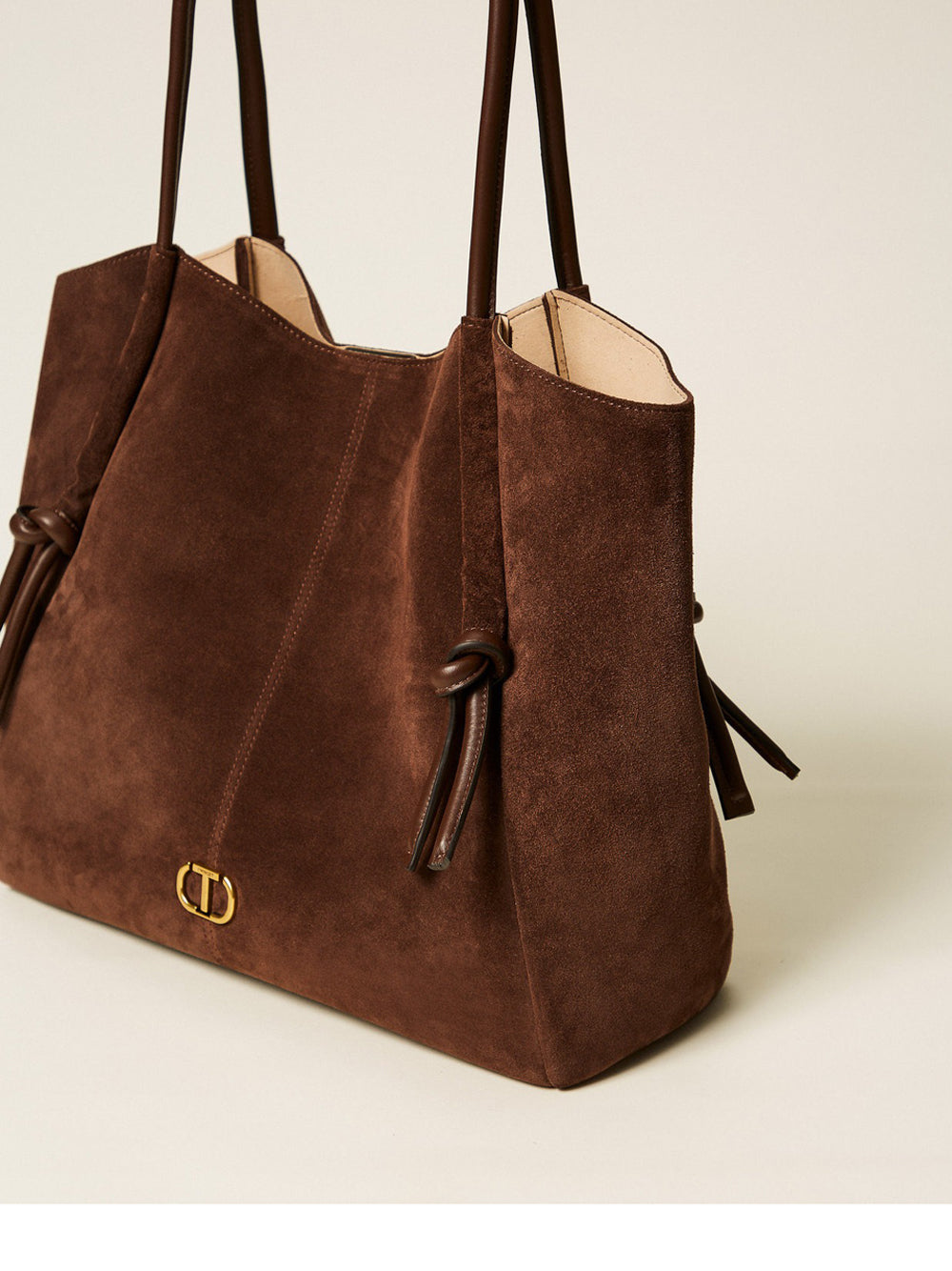 Borsa Shopper Twin Set da Donna - Marrone