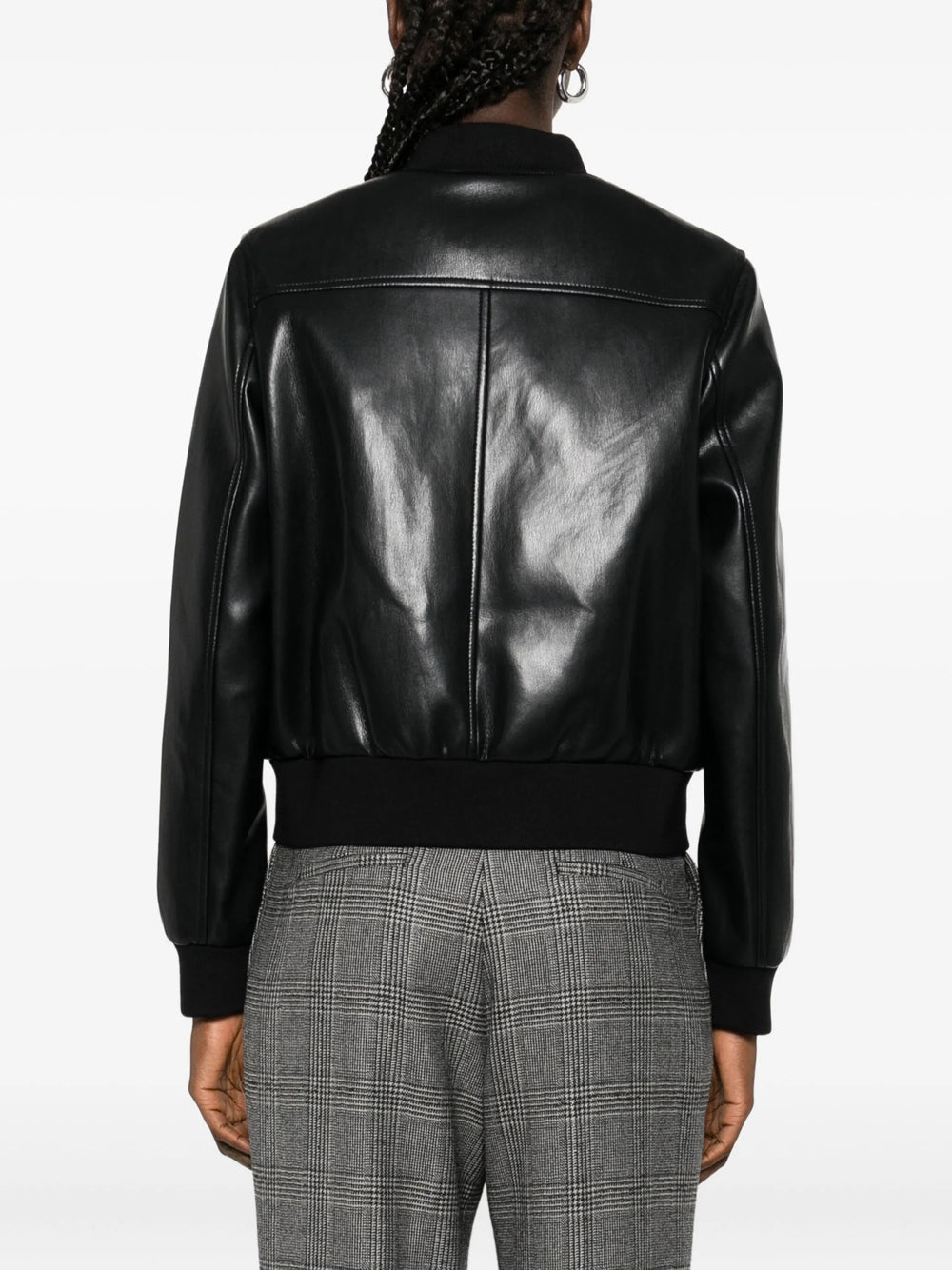 Giubbino di Pelle Twin Set da Donna - Nero
