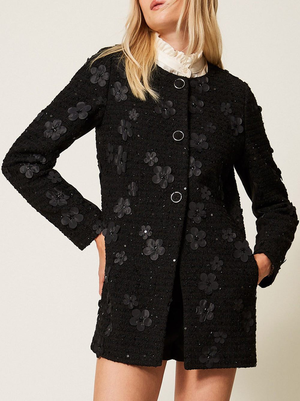 Cappotto Twin Set da Donna - Nero