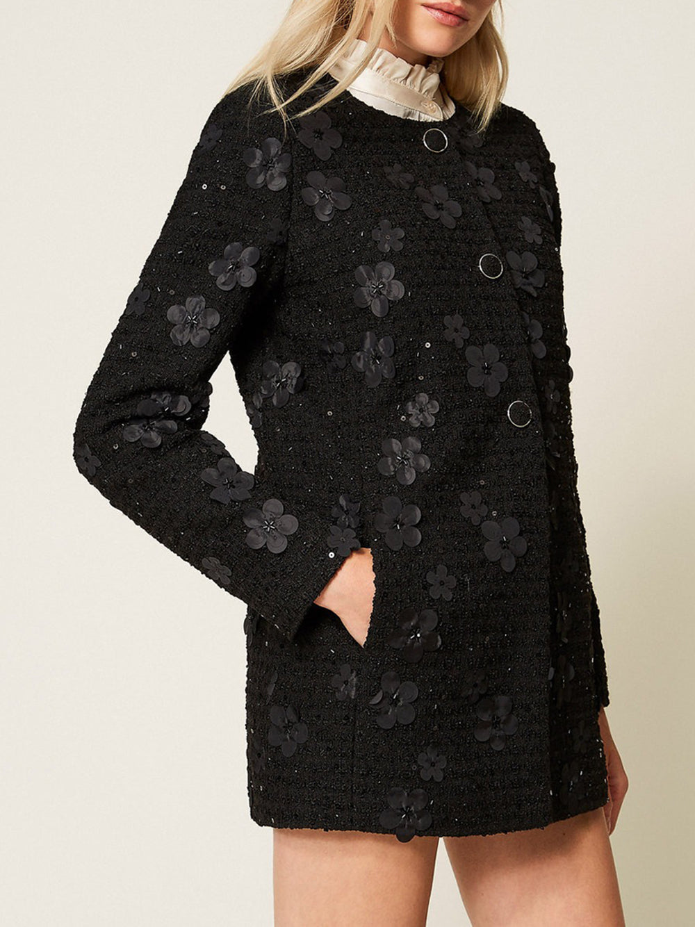 Cappotto Twin Set da Donna - Nero