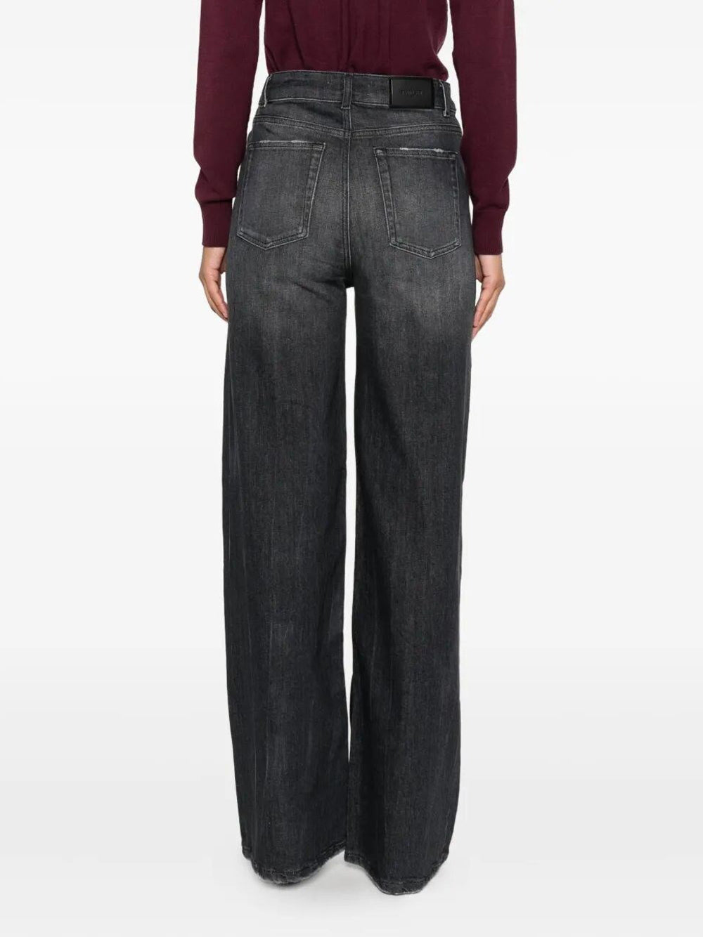 Jeans a Palazzo Twin Set da Donna - Nero