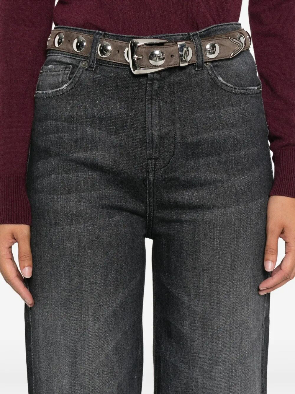 Jeans a Palazzo Twin Set da Donna - Nero