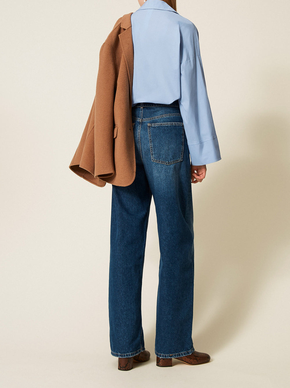 Jeans a Palazzo Twin Set da Donna - Denim