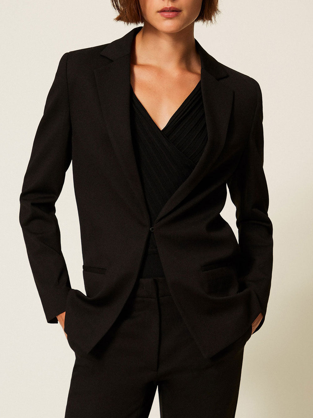 Blazer Twin Set da Donna - Nero