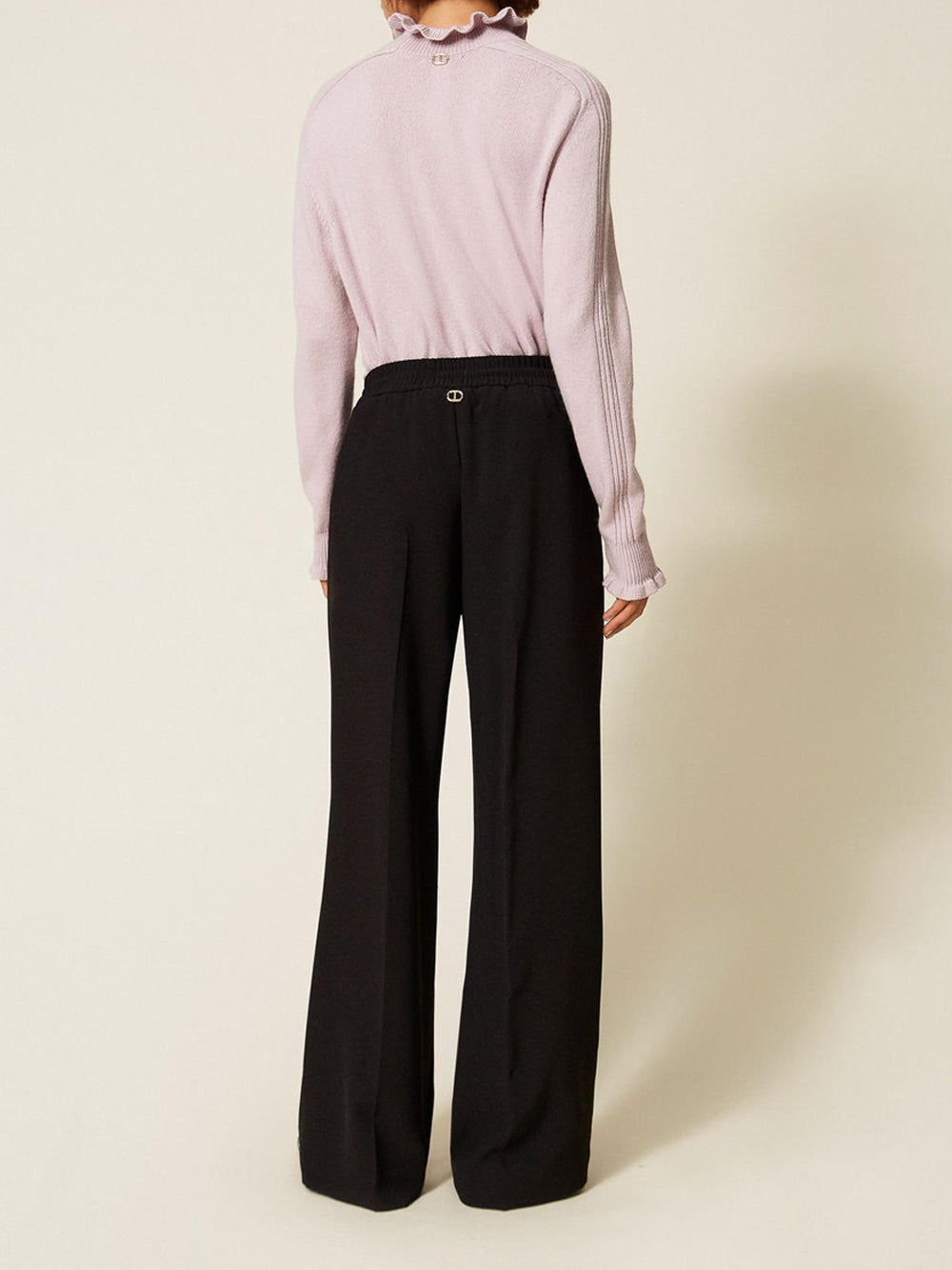 Pantalone Jogger Twin Set da Donna - Nero