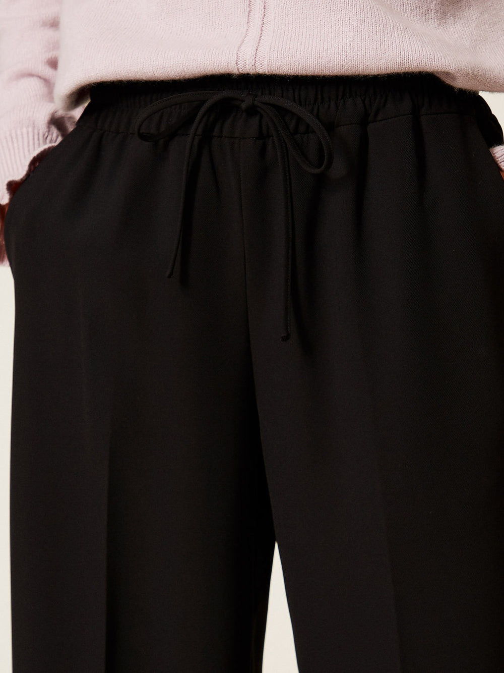 Pantalone Jogger Twin Set da Donna - Nero