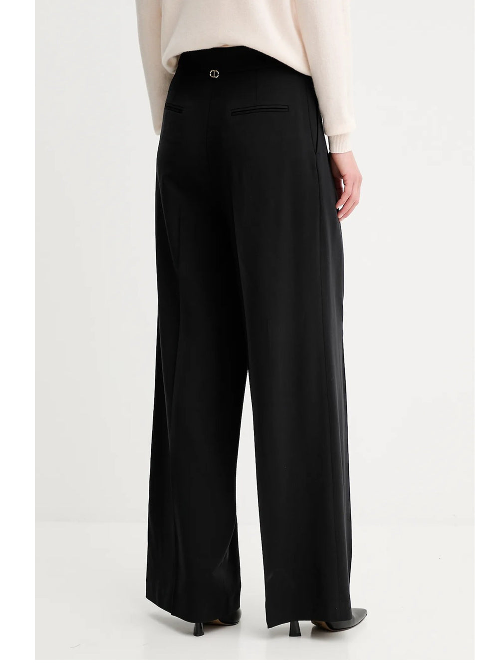 Pantalone Palazzo Twin Set da Donna - Nero