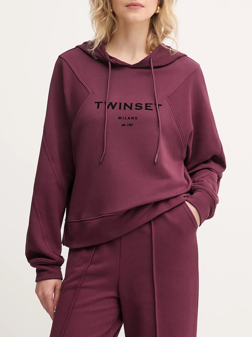 Tuta Sportiva Twin Set da Donna - Bordeaux