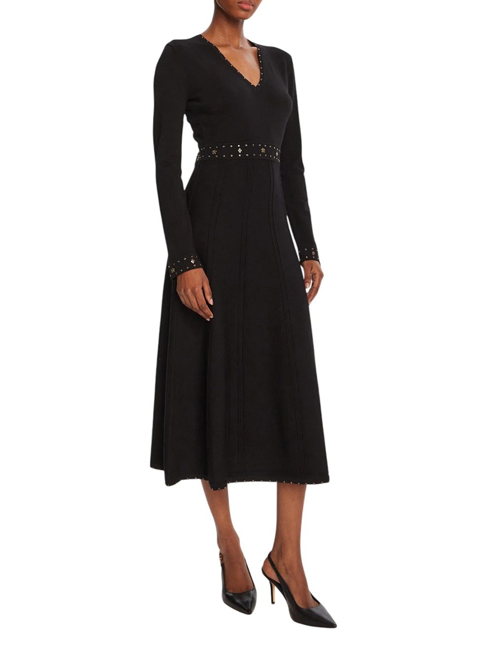 Vestito Longuette Twin Set da Donna - Nero