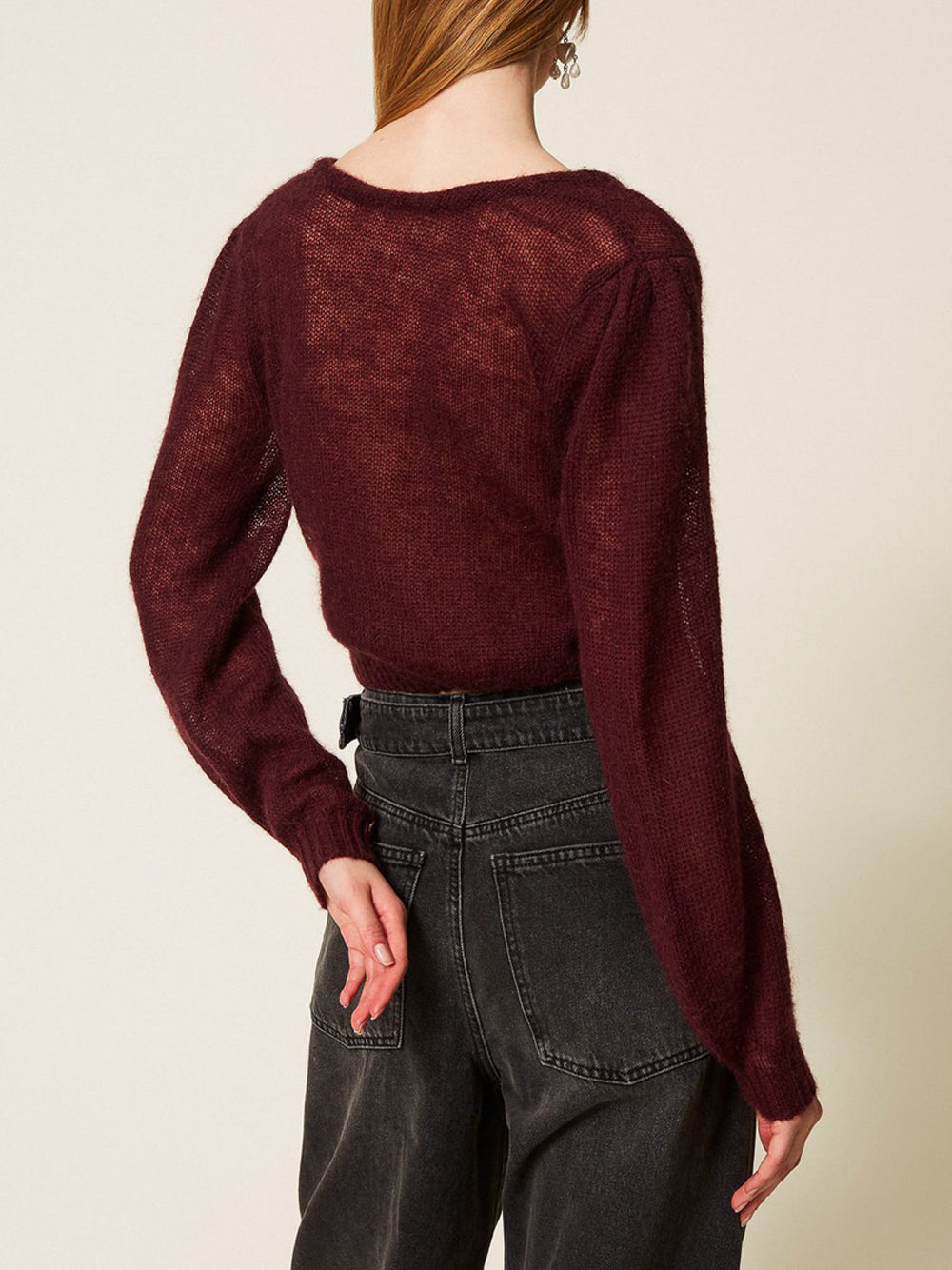 Maglia Twin Set da Donna - Bordeaux