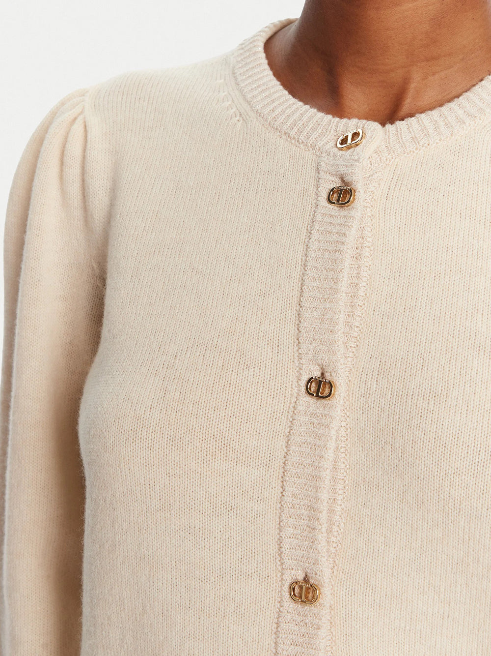 Cardigan Twin Set da Donna - Avorio