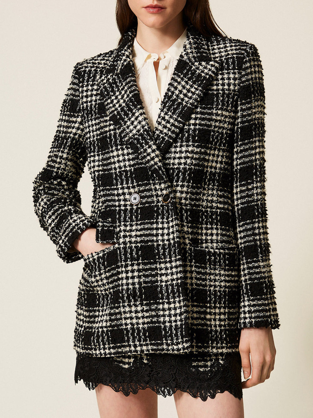 Blazer Twin Set da Donna - Nero